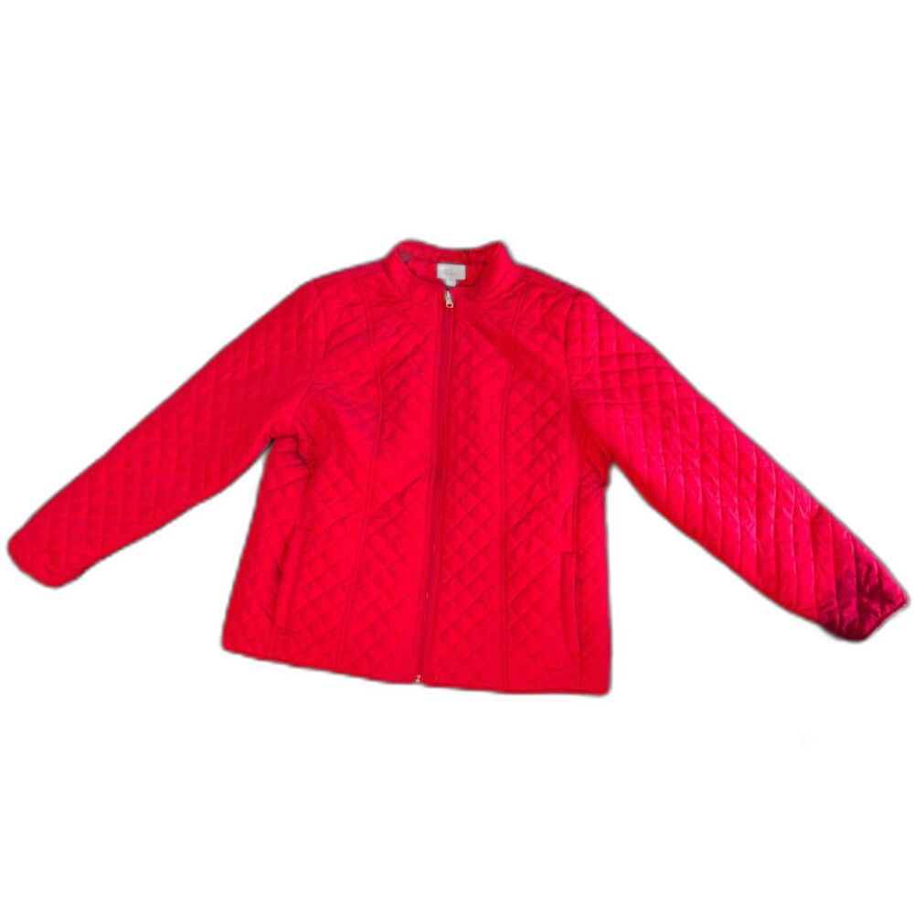 Kim Rogers Red Quilted Jacket PXL